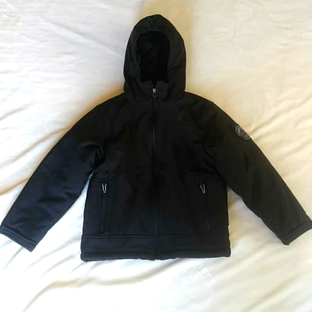 Weatherproof Expedition Boys Hooded Jacket---Black